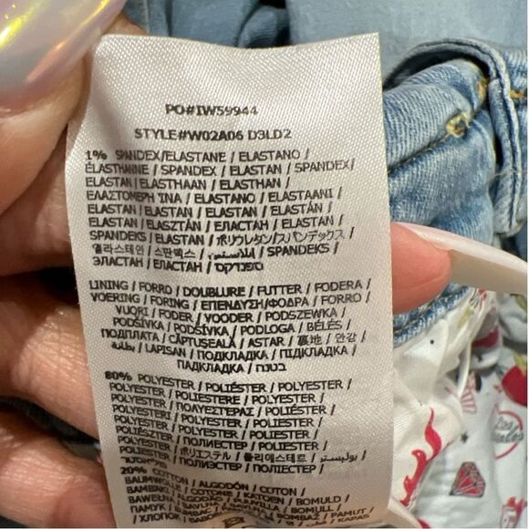 Guess Vintage 80s/90s Fold Over Light Wash Jeans Size 31 - Picture 6 of 7